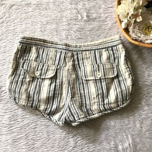 Free People Shorts - Free People Blue White Striped Short Free People Shorts - Free People Blue White Striped Short